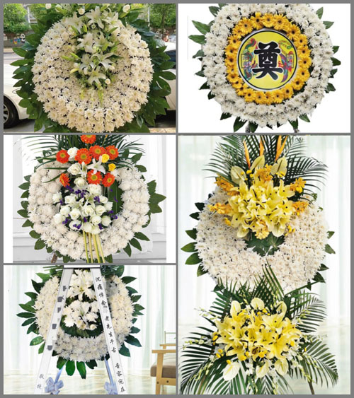 山西太原尖草坪区柏板乡宇文村花圈速递